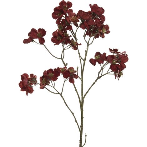 Everlands Weihnachtsdeko Blume 26 x 10 x 78 cm rot