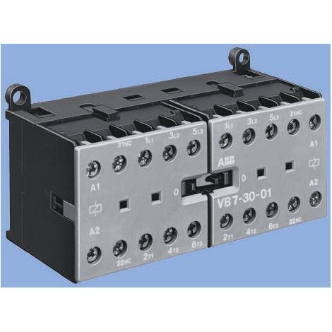 Contacteur ABB série VB6, 3 pôles , 3NO, 20 A, 240 V c.a., 4 kW ( Prix pour 1 )