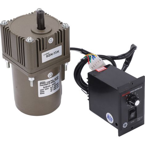 Moteur à engrenages à vitesse variable M540-402 40 W, 220 V CA, à vitesse variable et réversible, pour lignes spéciales surdimensionnées