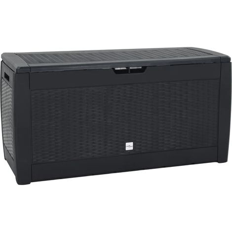 Caja de almacenamiento para jardín de 119 x 48 x 60 cm polipropileno antracita 020013141 (1/5)