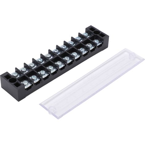 25-teiliges TB-2510L Klemmenblock-Set, 10-polig, zweireihig, für Verteilerkästen, 25 A, 600 V (1/5)