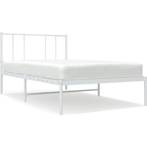 Maison Exclusive - Giroletto con Testiera Metallo Bianco 80x200 cm