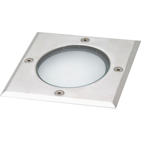 Empotrable suelo SIO Square IP67 GX53 LED T2 3W 350lm CRI80 4000K Inox (1/2)