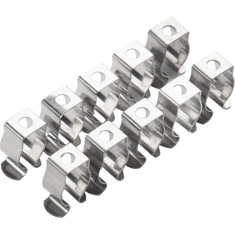 Support ressort 10 pièces 12mm inox, pour meuble et menuiserie (1/5)