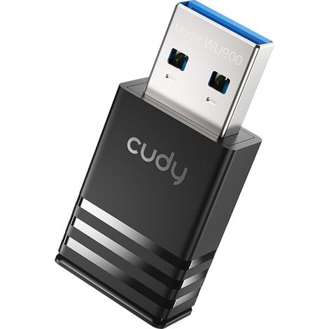 Cudy AX900 Dual-Band Wi-Fi 6 USB Adapter, WU900 1.0 WLAN 600 Mbit/s (1/5)
