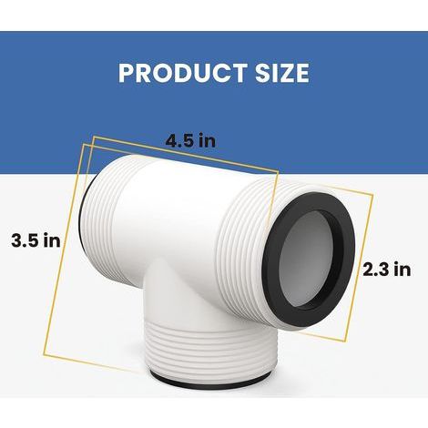 T-Stück für Poolpumpen, 1,5-Zoll-T-Verteiler, kompatibel mit Intex Coleman Poolpumpen. (1/4)