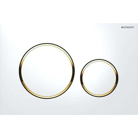 Kompatibel mit Grohe Skate Cosmopolitan Bedienplatte-sigma20-115.882.KK.1-weiß, gold (1/5)