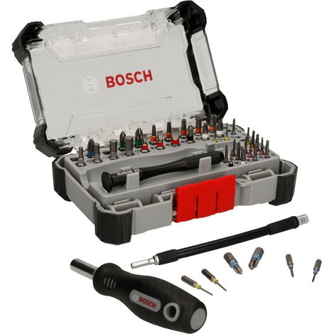 Bosch 42 PC Precision Screwdriver Bit Set Flexible Extension Device Repair Kit (1/7)