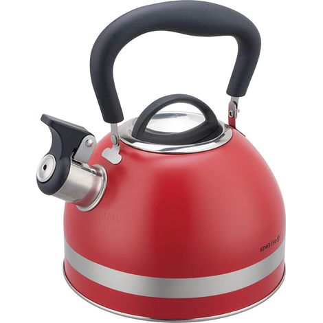 Hervidor de agua de 1,8 L con silbato Kinghoff KH-1853 rojo (1/5)