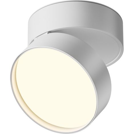Spot plafond rond blanc orientable LED 18W Maytoni (1/2)