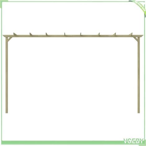 Pergola de jardin - FAFEICY - 44924 - Pin imprégné - 360x200x60 cm - Vert (1/5)
