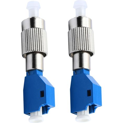 Herramienta de Mantenimiento de Red Óptica Convertidor de 2 Piezas a Adaptadores de Fibra Óptica Construcción de Metal Y Cerámica (1/4)