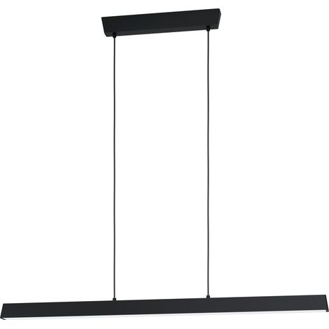 EGLO - Simolaris-Z long pendant lamp black L122 - RGB + TW - Zigbee, Bluetooth