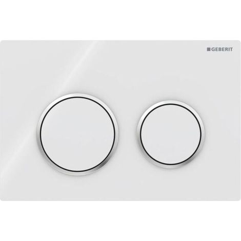 Geberit Kappa 21 Betätigungsplatte 115240KJ1 weiss/hochglanz verchromt (1/3)