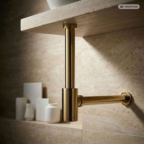 PaulGurkes Siphon Gold Abfluss Design-Siphon (1/2)