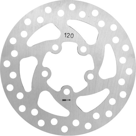 Disque De Frein - 120 Mm - 5 Trous - Pour Scooter Electrique - 1 Unite (1/5)