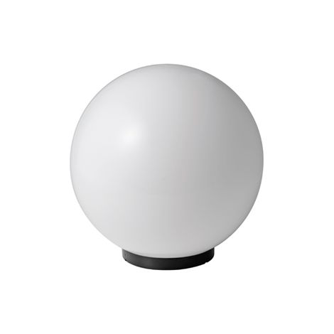 Lampione Sfera Acrilico E27 8W, Diametro 20 cm, Bianca