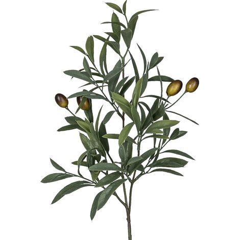 GASPER Olivenzweig Grün mit 4 Oliven 56 cm - Kunstpflanzen (1/2)