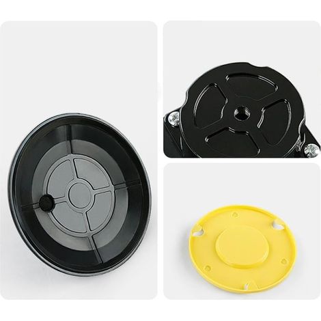 Ventouse sous vide de 11,4 cm, capacité de 31,8 kg, base en aluminium avec filetage M6/M8, pour comptoirs en verre et métal (M8) (1/5)