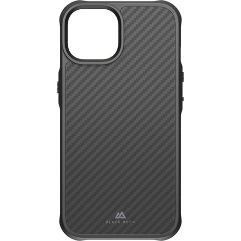 Robusta cover in carbonio Black Rock per Apple iPhone 14 nera