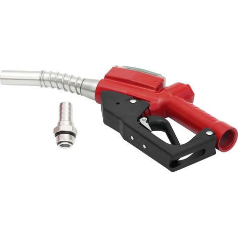 Boquilla de combustible, carcasa de plástico resistente, 8 x 4 x 3 pulgadas, compatible con diésel y gasolina, caudal de hasta 1,5 m³/h, pesa 2,43 libras. (1/5)