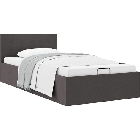 Maison Exclusive - Stauraumbett Hydraulisch Dunkelgrau Stoff 100×