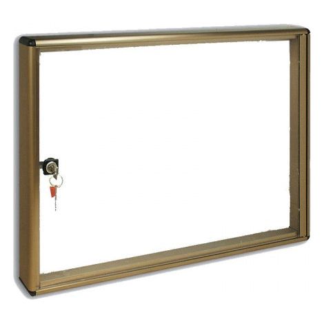 Bacheca porta avvisi 55x40cm in alluminio con serratura BC/2