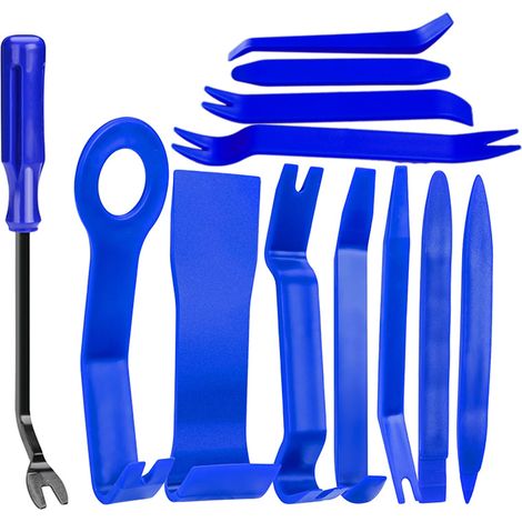 12 pezzi di strumenti per la rimozione delle finiture interne dell'auto, set di cunei per la rimozione delle finiture interne dell'auto - Strumenti, strumento di rimozione per auto blu