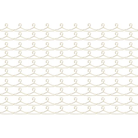 100 cintres métalliques dorés pour vêtements de poupée, mini porte-accessoires mignons et élégants, lot de 100 pièces. (1/5)