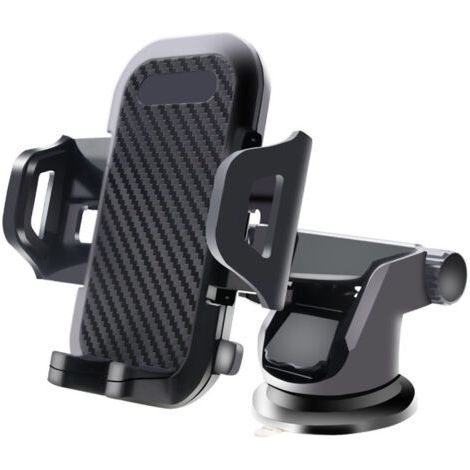 Support de téléphone à ventouse pour voiture, rotation à 360°, adapté aux pare-brise, tableaux de bord et grilles d'aération de voiture (1/5)