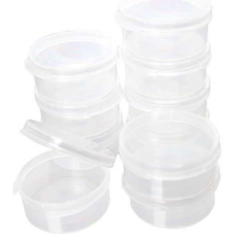 Tasses à peinture étanches avec couvercle, lot de 10 pour artistes, idéales pour le rangement des couleurs et solvants. (1/5)