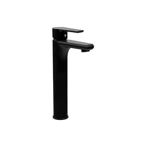 Mitigeur lavabo haut noir NF. sans vidange (1/2)