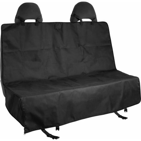 Waterproof Pet Car Seat Cover for Back Seat 144x144cm, Universal Dog Seat Protector, Anti-Slip, Scratchproof & Machine Washable, Car Interior Protection from Hair, Dirt & Spills (Black) (1/5)
