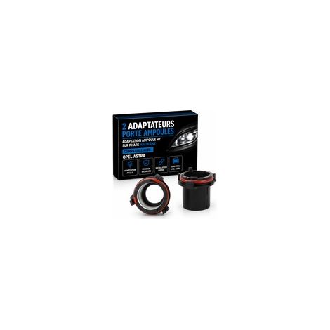 2 Adaptateurs Porte Ampoules Opel Astra - ADAPTATION AMPOULE H7 SUR PHARE Halogène (1/3)
