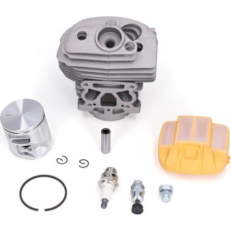 Ensemble cylindre-Piston 46mm, couvercle de filtre à Air, ensemble de soupapes de décharge adaptées à la scie à chaîne Husqvarna 555 560 562 XP (1/4)
