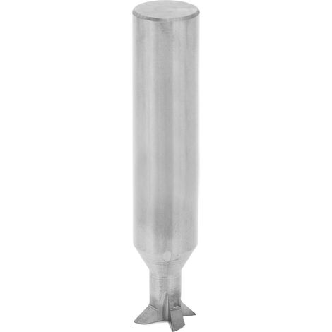Fraise à queue d'aronde en carbure, queue de 12 mm de diamètre, 4 dents, longueur 60 mm, universelle, angle de 45°. (1/5)