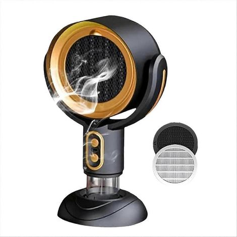 Tragbarer Luftreiniger-Ventilator mit herausnehmbarem und waschbarem Filter zur Beseitigung von Rauch. (1/5)