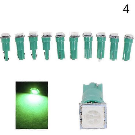 Lot de 50 ampoules LED T5 5050 pour compteur 12V DC (éclairage de compteur automobile). (1/5)