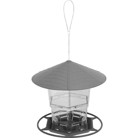 Mangeoire Suspendue rétractable Crochet de Suspension en métal extérieur étanche à la Pluie, aux fuites et aux intempéries Mangeoire pour Oiseaux (1/5)