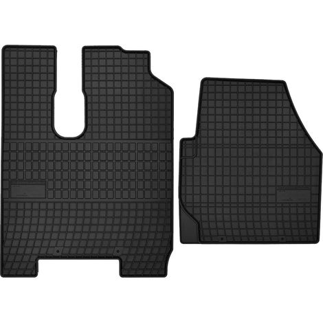 Alfombrillas de goma para coche: Mercedes Actros MP3, cabina "S" (2007-2011) - negras, a medida (1/5)