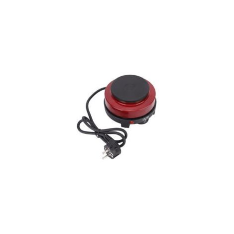 Mini poêle électrique portable 500W Plaque chauffante rouge 220-240V Alliage durable Chauffage rapide jusqu'à 500°C
