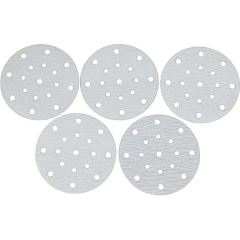 50 Disques de ponçage mixtes 150mm 17 trous GLS51 Compatibles avec la plupart des ponceuses