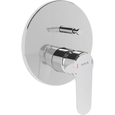 Root Round mitigeur de douche à encastrer à levier, vendu sans corps d'encastrement, chrome (A42727EXP)