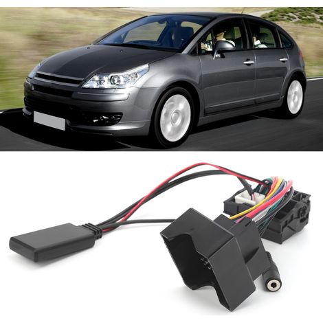 Adaptateur Audio Bluetooth 5.0 avec Micro pour Citroën C2 C3 C4 C5 C6, Câble AUX pour Voiture (1/5)