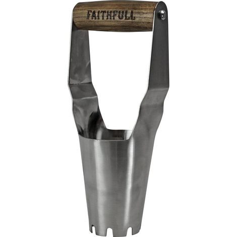 Faithfull Prestige Stainless Steel Bulb Planter with Ash Handle