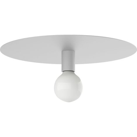 LUMICOM NINA Plafoniera, 1X E27, max 42W, metallo, bianco opaco, D.40cm