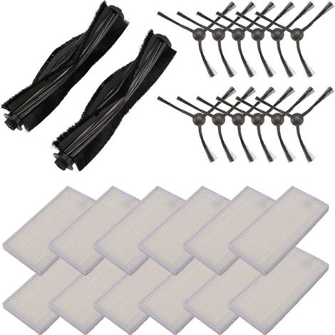 Filtre pour aspirateur brosse pour aspirateur Filtre de brosse pour aspirateur filtre de W20 / Pro Robot Aspirateur Main Side Brosse HEPA Filtre Accessoires de remplacement Spare Pa (1/5)