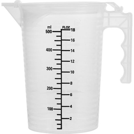 Wiederverwendbarer Messbecher, großes Fassungsvermögen, Flüssigkeitsmessbecher, Backzubehör-14.00X13.50X9.60CM-Transparent (1/3)