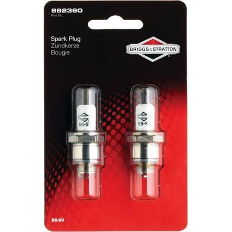 Lot 2 bougies BRIGGS ET STRATTON 6099E - 992043 - 992302 - 992360 - 992061