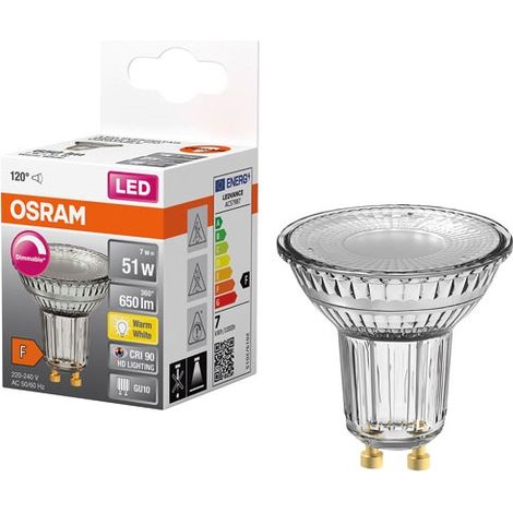 Spot Par16 LED 120 Glas Variabel 8,3 W Gu10 575 lm Warm - Ledvance GP